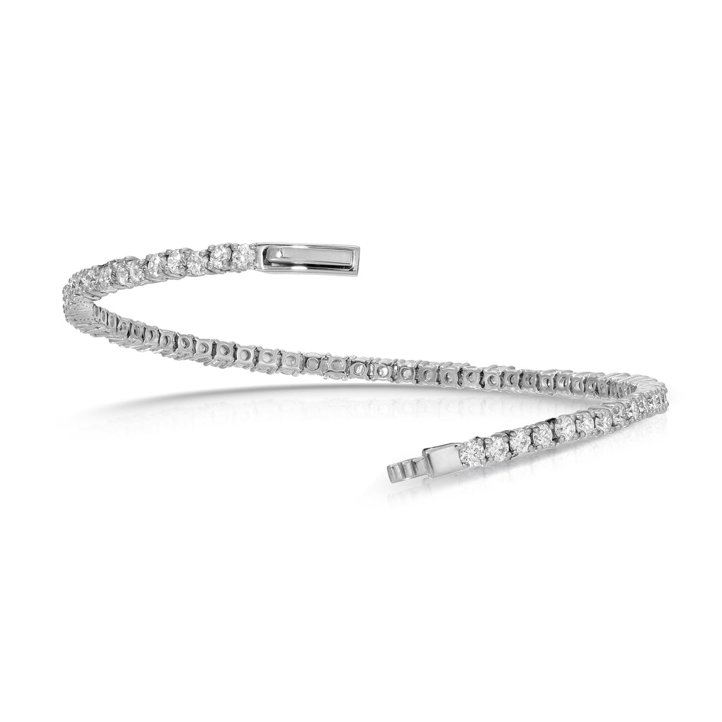 Flexible Bracelet with DiamonEL Moissanites